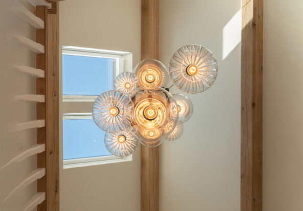 Border Oak home full of Fritz Fryer lighting