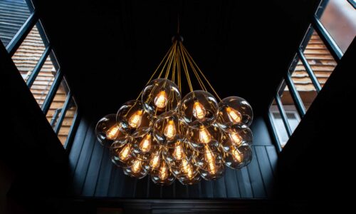 19 Globe Pendant Cluster Light