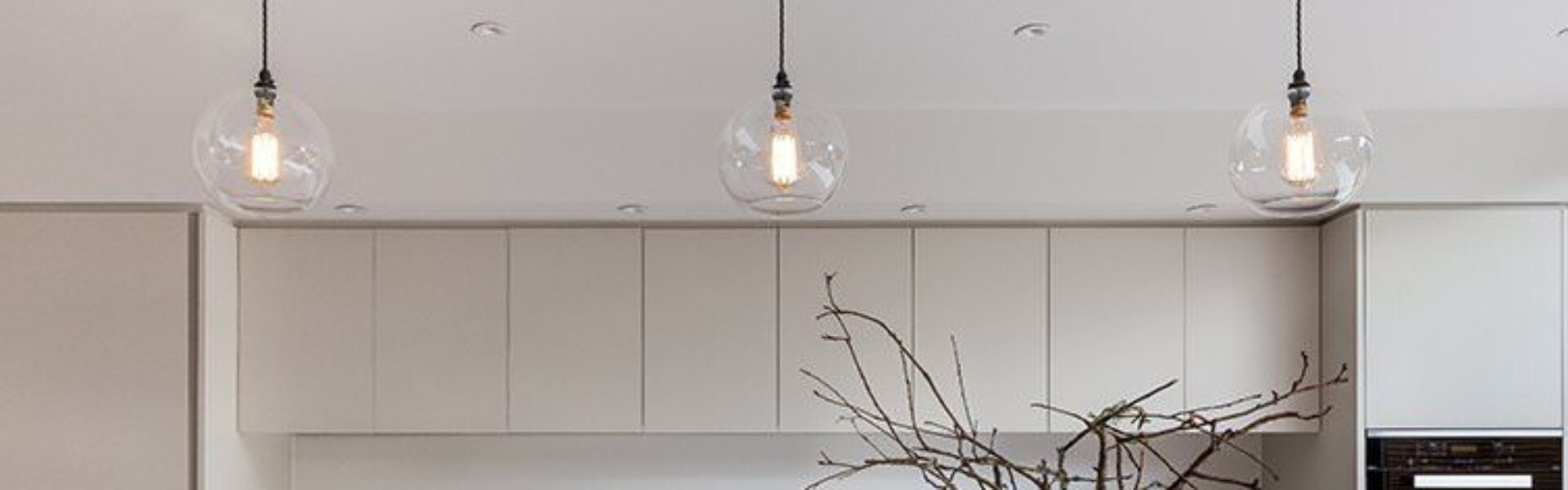Designer lighting - Our modern glass globe Hereford pendant lights