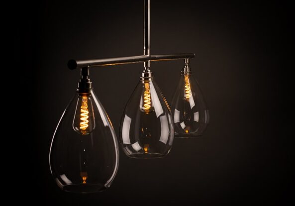 Bespoke lighting with an industrial feel, the Wellington Bar light