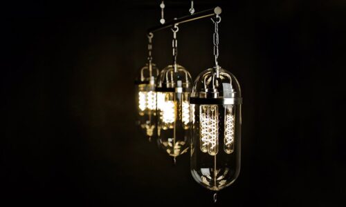 A bespoke light for a ski chalet, designed using Aston lantern pendants